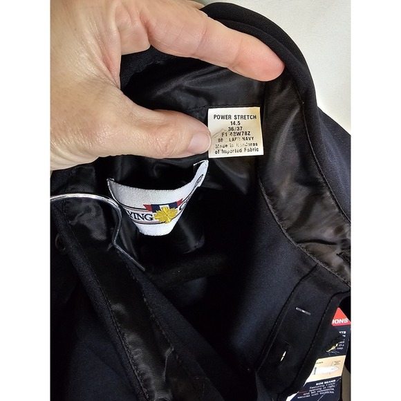 NWT Flying Cross Men's Longsleeve Uniform Shirt Size 14.5 36/37 - Picture 6 of 11